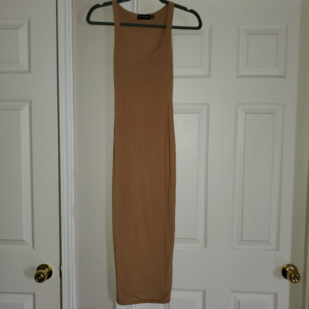 PLT Tan Midi Dress